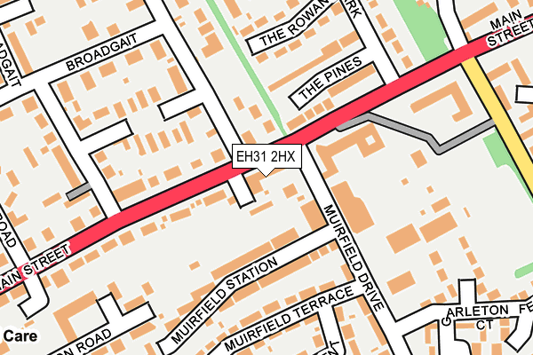 EH31 2HX map - OS OpenMap – Local (Ordnance Survey) EH31 2HX map - OS OpenMap – Local (Ordnance Survey)