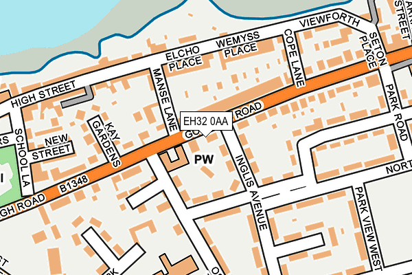 EH32 0AA map - OS OpenMap – Local (Ordnance Survey) EH32 0AA map - OS OpenMap – Local (Ordnance Survey)