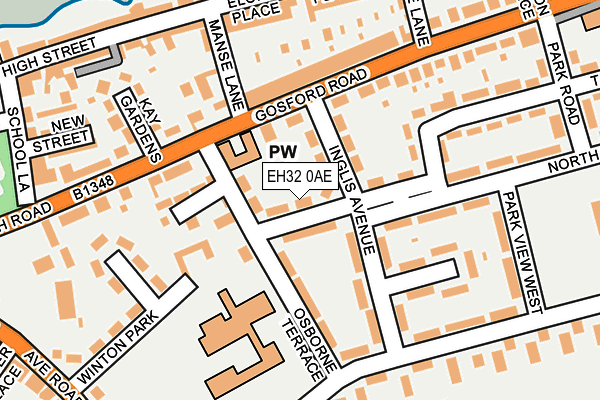 EH32 0AE map - OS OpenMap – Local (Ordnance Survey) EH32 0AE map - OS OpenMap – Local (Ordnance Survey)