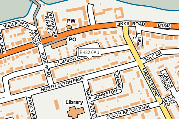 EH32 0AU map - OS OpenMap – Local (Ordnance Survey) EH32 0AU map - OS OpenMap – Local (Ordnance Survey)