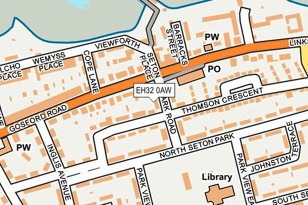 EH32 0AW map - OS OpenMap – Local (Ordnance Survey) EH32 0AW map - OS OpenMap – Local (Ordnance Survey)