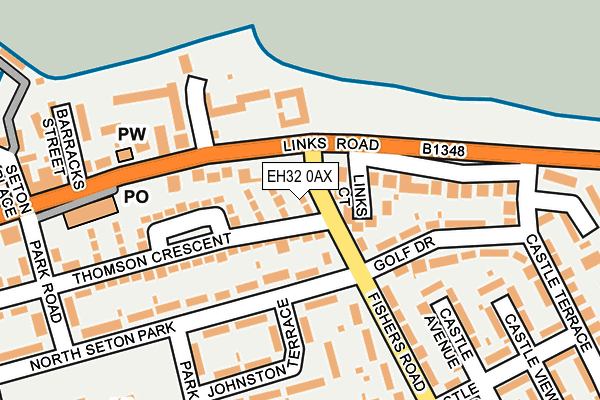 EH32 0AX map - OS OpenMap – Local (Ordnance Survey) EH32 0AX map - OS OpenMap – Local (Ordnance Survey)