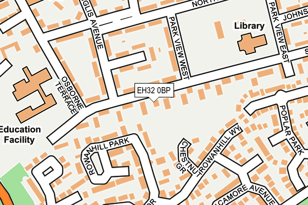 EH32 0BP map - OS OpenMap – Local (Ordnance Survey) EH32 0BP map - OS OpenMap – Local (Ordnance Survey)