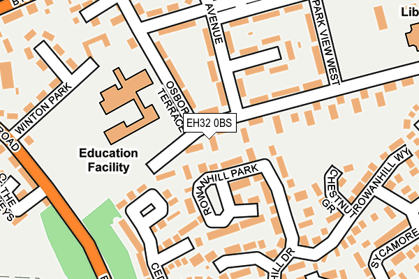 EH32 0BS map - OS OpenMap – Local (Ordnance Survey) EH32 0BS map - OS OpenMap – Local (Ordnance Survey)