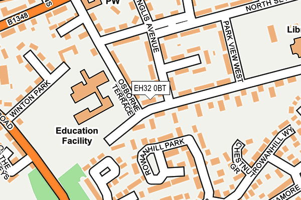 EH32 0BT map - OS OpenMap – Local (Ordnance Survey) EH32 0BT map - OS OpenMap – Local (Ordnance Survey)