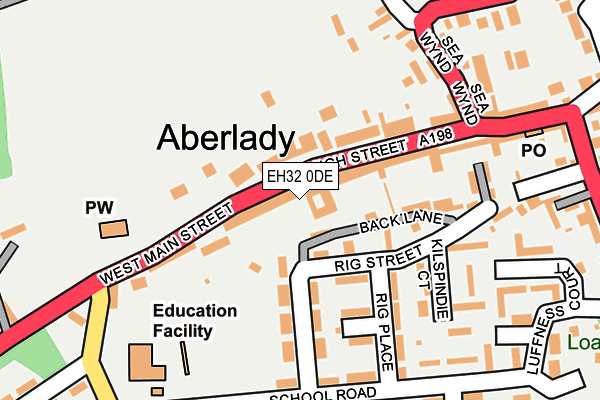 EH32 0DE map - OS OpenMap – Local (Ordnance Survey)