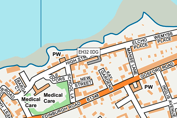 EH32 0DG map - OS OpenMap – Local (Ordnance Survey) EH32 0DG map - OS OpenMap – Local (Ordnance Survey)