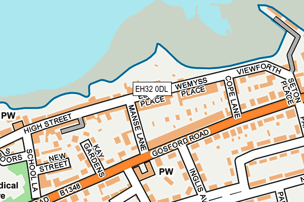 EH32 0DL map - OS OpenMap – Local (Ordnance Survey) EH32 0DL map - OS OpenMap – Local (Ordnance Survey)