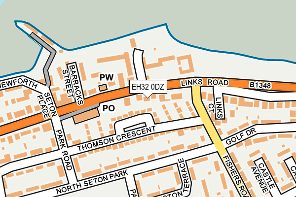 EH32 0DZ map - OS OpenMap – Local (Ordnance Survey)