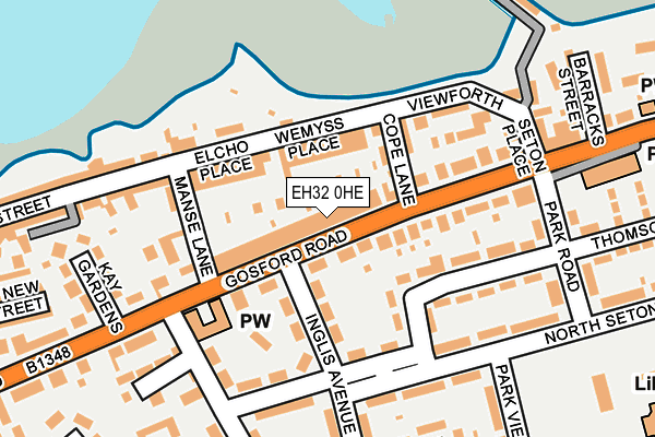 EH32 0HE map - OS OpenMap – Local (Ordnance Survey) EH32 0HE map - OS OpenMap – Local (Ordnance Survey)