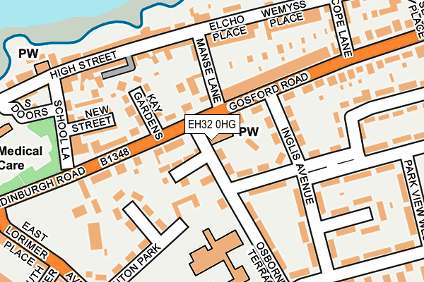 EH32 0HG map - OS OpenMap – Local (Ordnance Survey) EH32 0HG map - OS OpenMap – Local (Ordnance Survey)