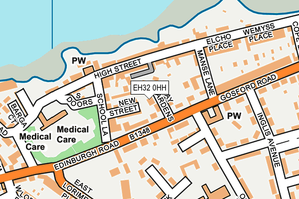 EH32 0HH map - OS OpenMap – Local (Ordnance Survey) EH32 0HH map - OS OpenMap – Local (Ordnance Survey)