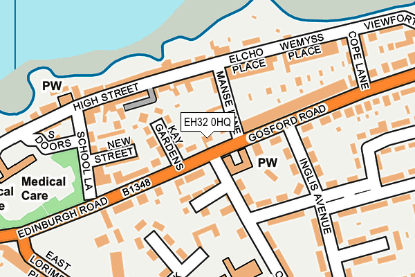 EH32 0HQ map - OS OpenMap – Local (Ordnance Survey) EH32 0HQ map - OS OpenMap – Local (Ordnance Survey)