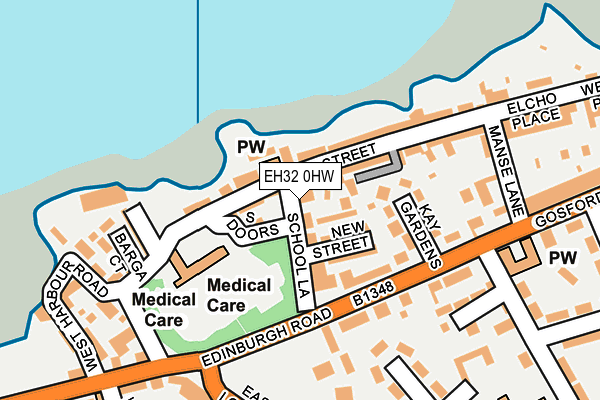 EH32 0HW map - OS OpenMap – Local (Ordnance Survey) EH32 0HW map - OS OpenMap – Local (Ordnance Survey)