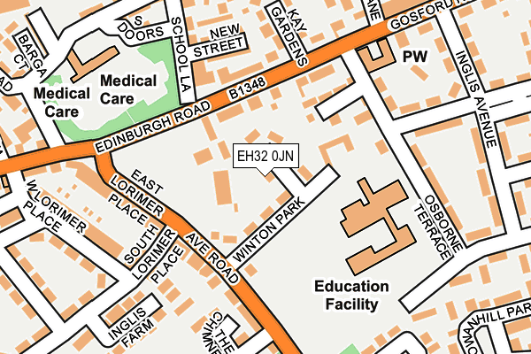 EH32 0JN map - OS OpenMap – Local (Ordnance Survey) EH32 0JN map - OS OpenMap – Local (Ordnance Survey)