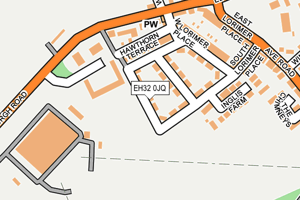 EH32 0JQ map - OS OpenMap – Local (Ordnance Survey) EH32 0JQ map - OS OpenMap – Local (Ordnance Survey)
