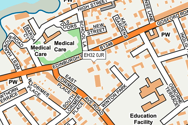 EH32 0JR map - OS OpenMap – Local (Ordnance Survey) EH32 0JR map - OS OpenMap – Local (Ordnance Survey)