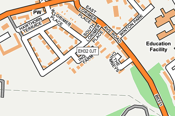 EH32 0JT map - OS OpenMap – Local (Ordnance Survey) EH32 0JT map - OS OpenMap – Local (Ordnance Survey)