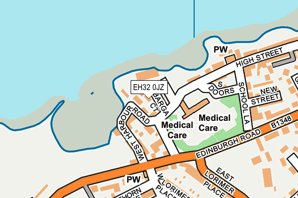 EH32 0JZ map - OS OpenMap – Local (Ordnance Survey) EH32 0JZ map - OS OpenMap – Local (Ordnance Survey)