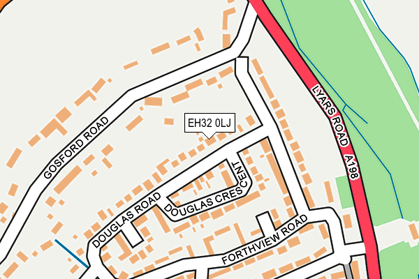 EH32 0LJ map - OS OpenMap – Local (Ordnance Survey) EH32 0LJ map - OS OpenMap – Local (Ordnance Survey)
