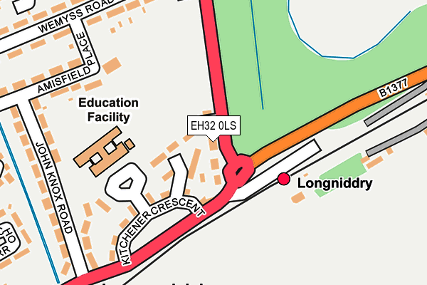 EH32 0LS map - OS OpenMap – Local (Ordnance Survey)