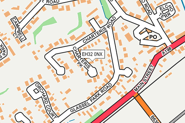 EH32 0NX map - OS OpenMap – Local (Ordnance Survey) EH32 0NX map - OS OpenMap – Local (Ordnance Survey)