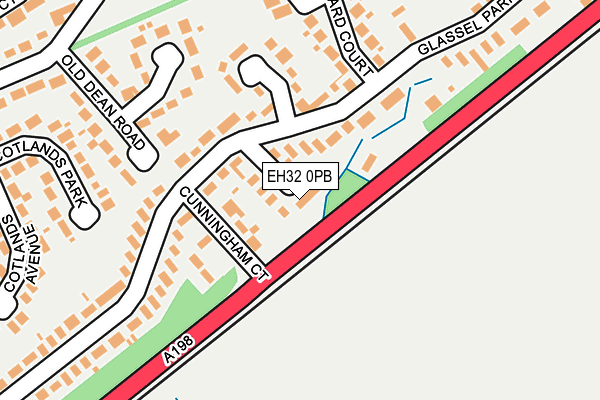 EH32 0PB map - OS OpenMap – Local (Ordnance Survey) EH32 0PB map - OS OpenMap – Local (Ordnance Survey)