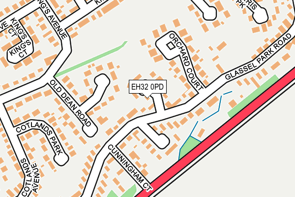 EH32 0PD map - OS OpenMap – Local (Ordnance Survey) EH32 0PD map - OS OpenMap – Local (Ordnance Survey)