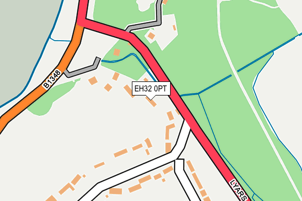 EH32 0PT map - OS OpenMap – Local (Ordnance Survey) EH32 0PT map - OS OpenMap – Local (Ordnance Survey)