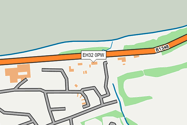 EH32 0PW map - OS OpenMap – Local (Ordnance Survey)