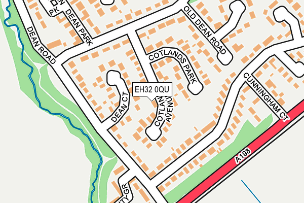 EH32 0QU map - OS OpenMap – Local (Ordnance Survey) EH32 0QU map - OS OpenMap – Local (Ordnance Survey)