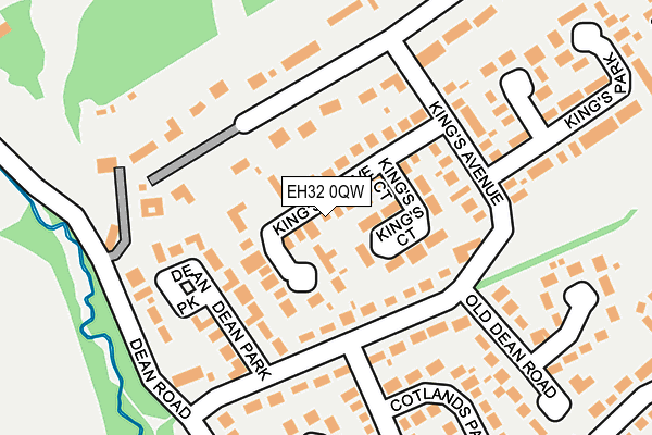 EH32 0QW map - OS OpenMap – Local (Ordnance Survey) EH32 0QW map - OS OpenMap – Local (Ordnance Survey)