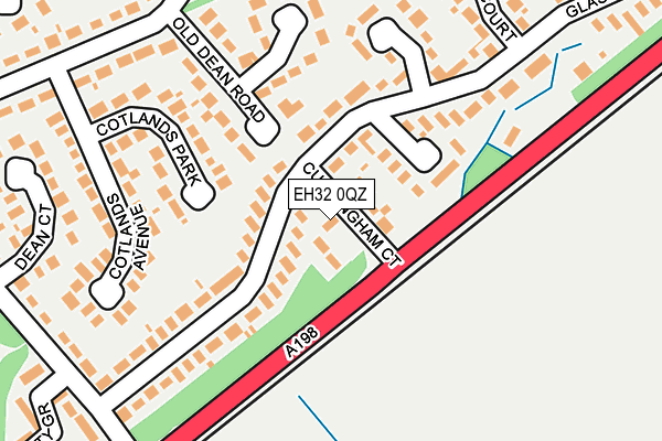 EH32 0QZ map - OS OpenMap – Local (Ordnance Survey) EH32 0QZ map - OS OpenMap – Local (Ordnance Survey)