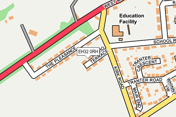 EH32 0RH map - OS OpenMap – Local (Ordnance Survey) EH32 0RH map - OS OpenMap – Local (Ordnance Survey)