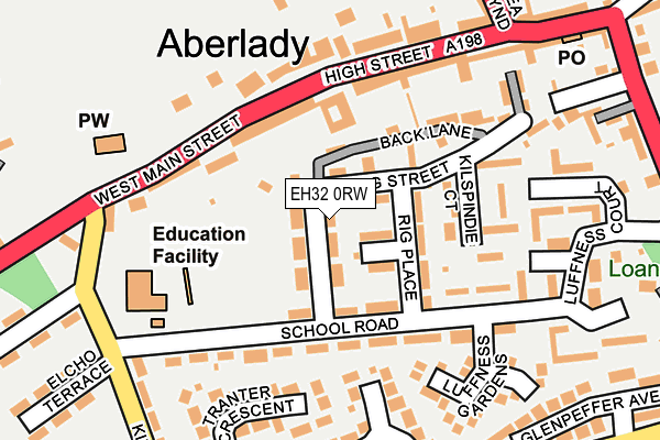 EH32 0RW map - OS OpenMap – Local (Ordnance Survey) EH32 0RW map - OS OpenMap – Local (Ordnance Survey)