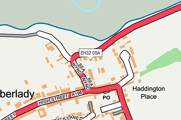 EH32 0SA map - OS OpenMap – Local (Ordnance Survey) EH32 0SA map - OS OpenMap – Local (Ordnance Survey)