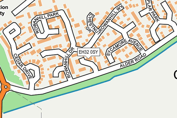 EH32 0SY map - OS OpenMap – Local (Ordnance Survey) EH32 0SY map - OS OpenMap – Local (Ordnance Survey)