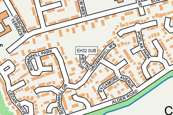 EH32 0UB map - OS OpenMap – Local (Ordnance Survey) EH32 0UB map - OS OpenMap – Local (Ordnance Survey)