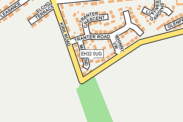 EH32 0UG map - OS OpenMap – Local (Ordnance Survey) EH32 0UG map - OS OpenMap – Local (Ordnance Survey)