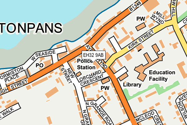 EH32 9AB map - OS OpenMap – Local (Ordnance Survey) EH32 9AB map - OS OpenMap – Local (Ordnance Survey)
