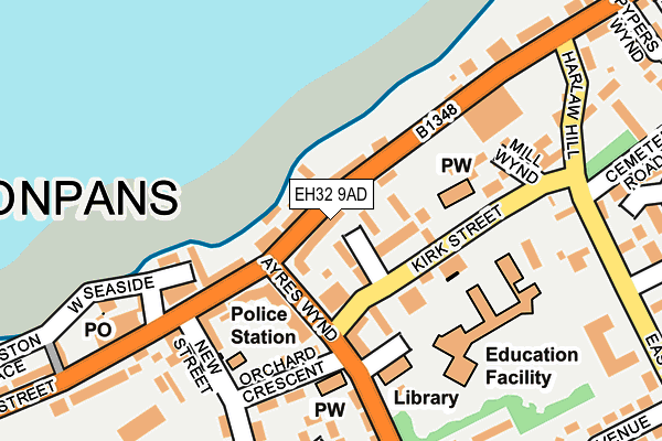 EH32 9AD map - OS OpenMap – Local (Ordnance Survey) EH32 9AD map - OS OpenMap – Local (Ordnance Survey)