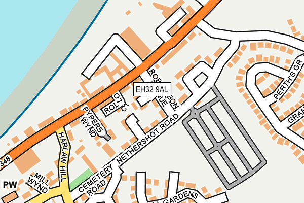 EH32 9AL map - OS OpenMap – Local (Ordnance Survey) EH32 9AL map - OS OpenMap – Local (Ordnance Survey)