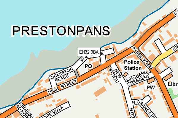 EH32 9BA map - OS OpenMap – Local (Ordnance Survey) EH32 9BA map - OS OpenMap – Local (Ordnance Survey)