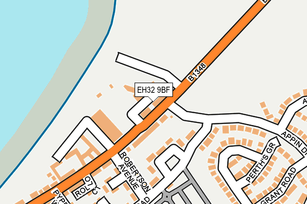 EH32 9BF map - OS OpenMap – Local (Ordnance Survey) EH32 9BF map - OS OpenMap – Local (Ordnance Survey)