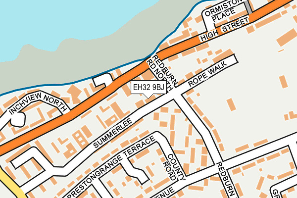 EH32 9BJ map - OS OpenMap – Local (Ordnance Survey) EH32 9BJ map - OS OpenMap – Local (Ordnance Survey)