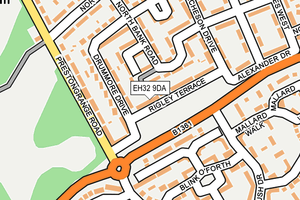 EH32 9DA map - OS OpenMap – Local (Ordnance Survey) EH32 9DA map - OS OpenMap – Local (Ordnance Survey)