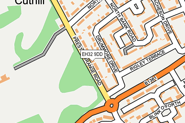 EH32 9DD map - OS OpenMap – Local (Ordnance Survey)