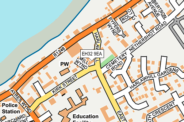EH32 9EA map - OS OpenMap – Local (Ordnance Survey) EH32 9EA map - OS OpenMap – Local (Ordnance Survey)