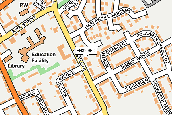 EH32 9ED map - OS OpenMap – Local (Ordnance Survey) EH32 9ED map - OS OpenMap – Local (Ordnance Survey)