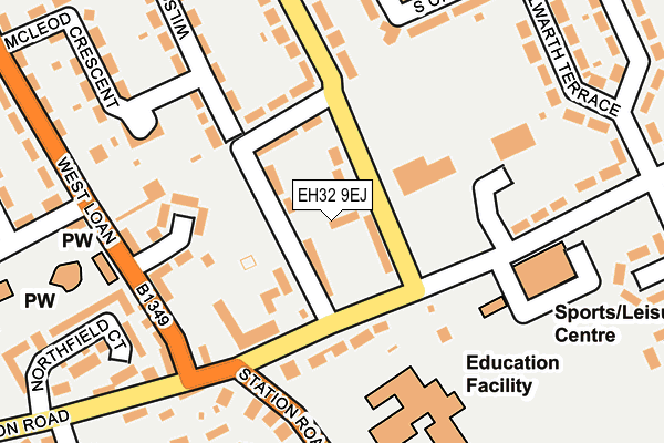EH32 9EJ map - OS OpenMap – Local (Ordnance Survey) EH32 9EJ map - OS OpenMap – Local (Ordnance Survey)